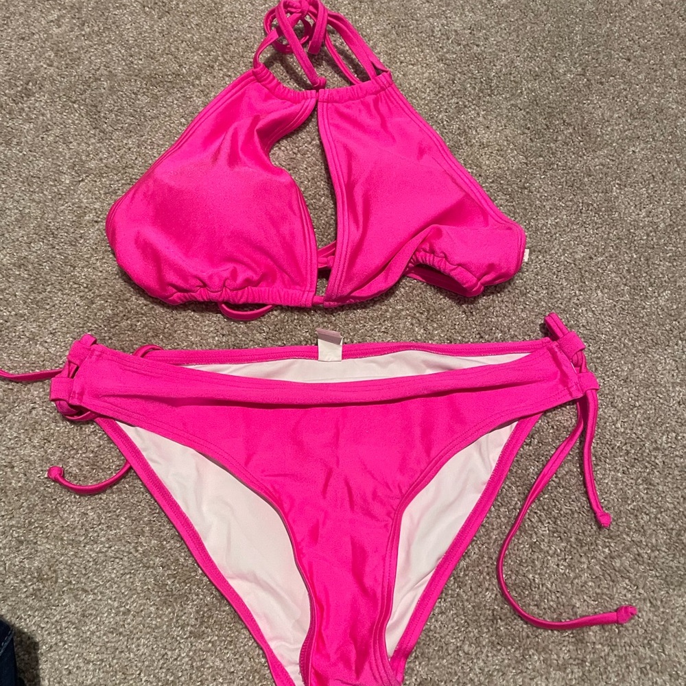 Amazon Women's Hot Pink Bikini Set